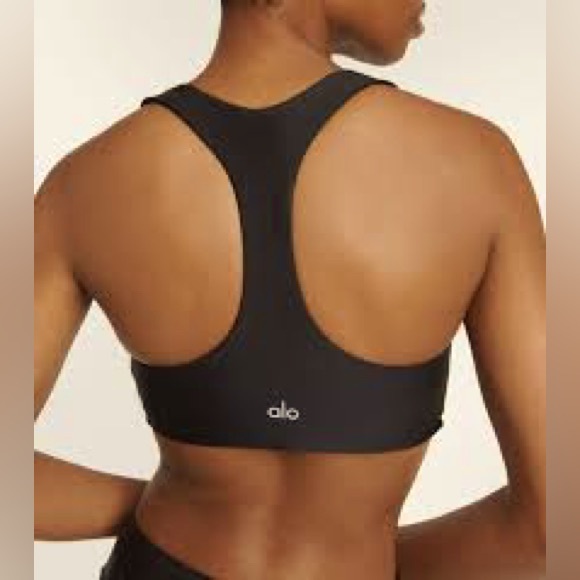 ALO Yoga Black Airlift Sports Bra - Picture 1 of 5